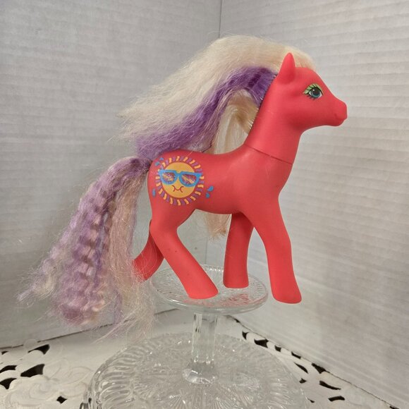 ❤ G-1 H.T.F. 1988 Sunsplasher Rare MLP My Little Pony - Picture 1 of 1
